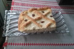 Linecký koláč paní Marie Skramovské v rámci projektu "Recepty našich babiček". Děkujeme za recept i za příjemné a inspirativní povídání o historii naší školy.