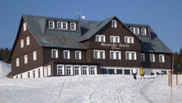 Nejmenší lyžaři na Moravské boudě