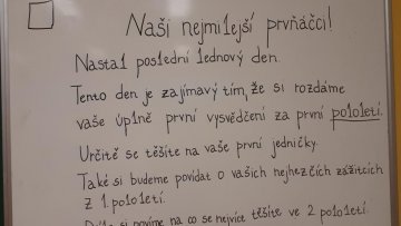 1. vysvědčení rozdáno!