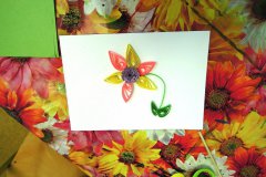 Quilling - přáníčka pro maminky