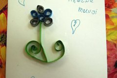 Quilling - přáníčka pro maminky