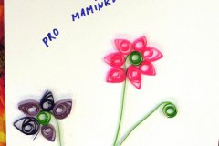 Quilling - přáníčka pro maminky