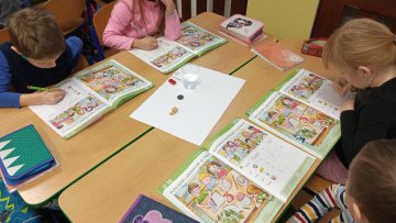Vlaštovky z 1. A - školní laboratoř