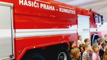 Návštěva hasičské zbrojnice Kunratice