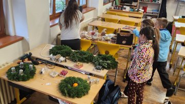 Adventní věnce v Klubíku