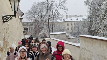 Předávání vysvědčení na Pražském hradě