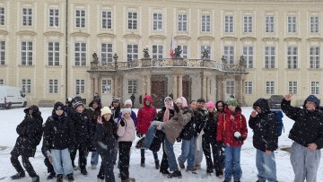 Předávání vysvědčení na Pražském hradě