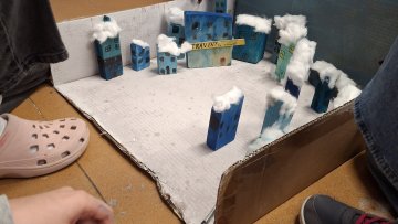 V dílně - zimní město