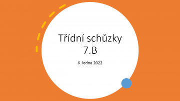 Třídní schůzky 6. ledna