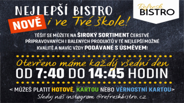 Refresh BISTRO v ZŠ Kunratice již 2.5.2024