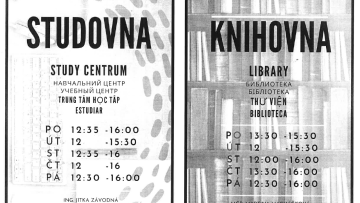 Otvírací doba knihovny a studovny