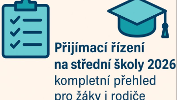 Přijímací řízení na střední školy 2026