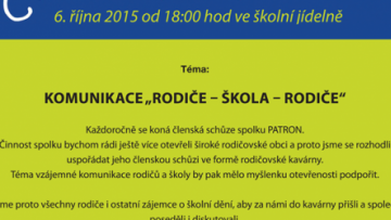 RODIČOVSKÁ KAVÁRNA: Komunikace "rodiče - škola - rodiče"