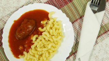 Vitrína s nabídkou denního menu
