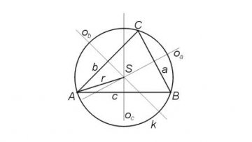 Trojúhelník - opsaná kružnice