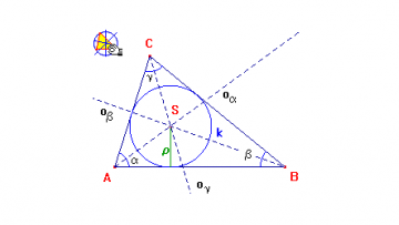 Trojúhelník - kružnice vepsaná