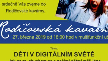 Rodičovská kavárna - Děti online, děti v digitálním světě