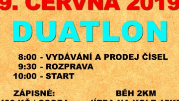 Duatlon na Šeberáku - 9. června 2019