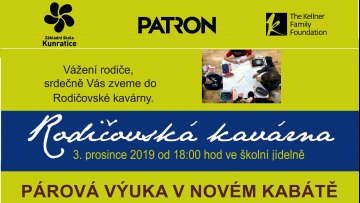 Rodičovská kavárna - 3. 12. 2019 od 18:00 hodin